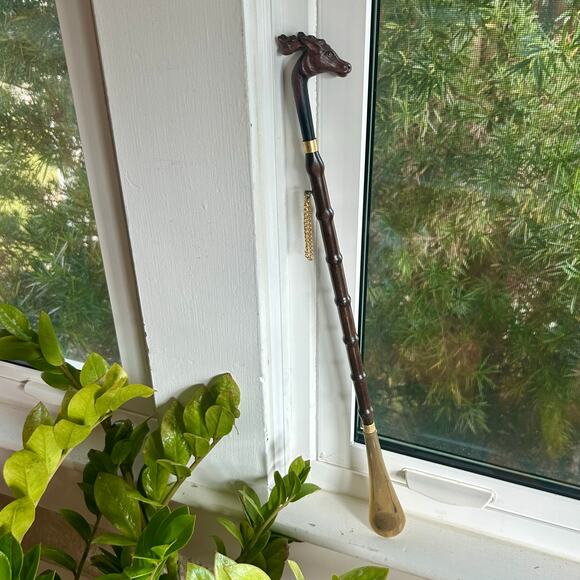 Vintage Italian Giraffe Head Shoe Horn – RC 1867 – 21” Length - Picture 5 of 12